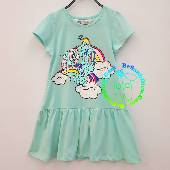 Váy lanh cho bé họa tiết siêu dễ thương đầm cotton lụa mùa hè thoáng mát  lilikids từ 7  18 kg