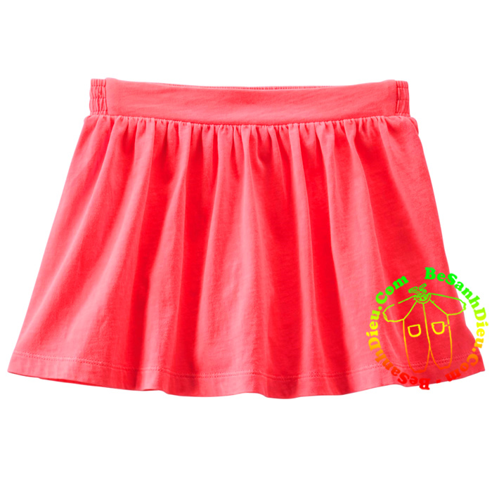 Chân váy liền quần cho bé vải thun cotton hiệu Oshkosh xịn từ 10kg đến 12kg màu hồng Neon