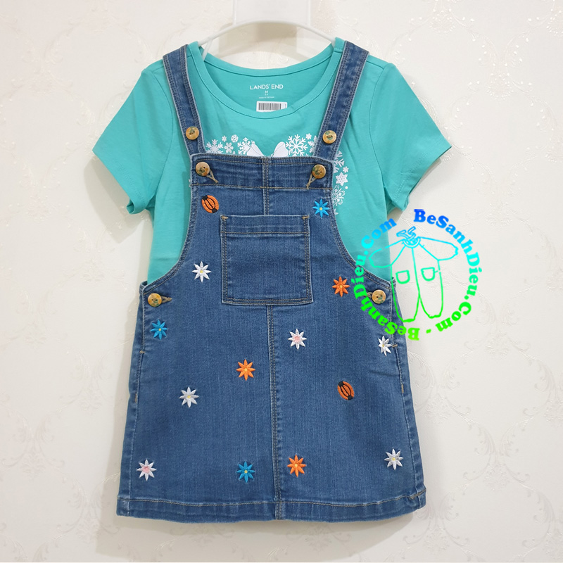 Mua Quần yếm nữ King168 váy yếm dài chất jean cotton xịn mẫu FC01  XANHS  tại King168 Fashion